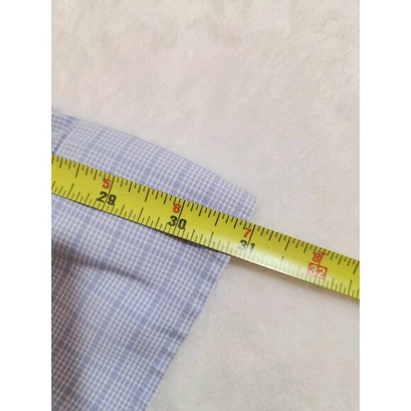 Bonobos Shirt Mens Small Short Blue Check Athletic Long Sleeve Preppy Business - Picture 9 of 12